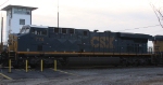 CSX 774 sits outside the yard tower 
